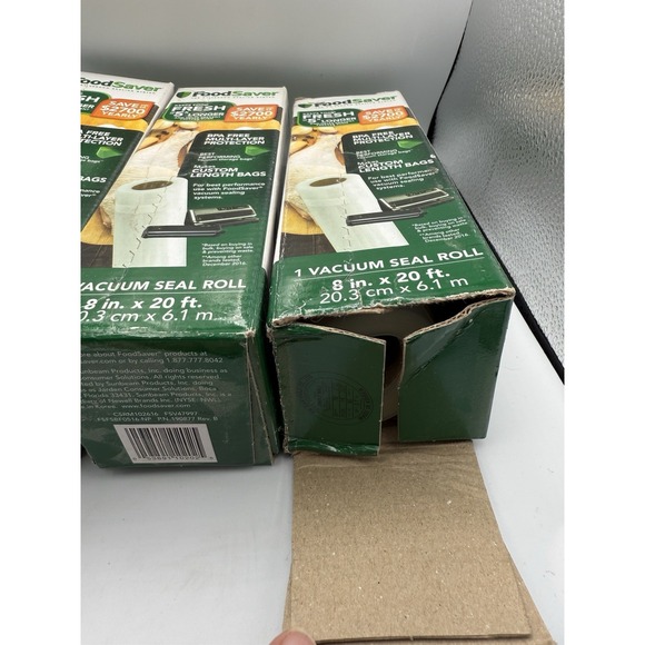 Food Saver Vacuum Seal Bags new in box make your own size 8" x 20' roll NEW X3 - Picture 3 of 5